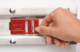 Chateau C-489-BK-U Universal Red Double Lock Plate for Bezel® Latches