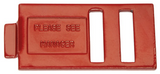 Chateau C-489-BK-U Universal Red Double Lock Plate for Bezel® Latches