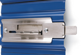 Chateau C-ARL-1-S Stainless Steel Slide Bolt Latch for Round Corrugated Roll-Up Doors