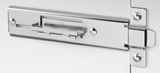 Chateau C-ARL-F-CH Chrome Flush Door Padlock Latch for Flat Surface & Mini Warehouse Doors