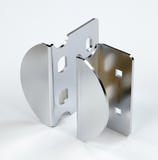 Chateau C-502-ZC-R Rounded Zinc Edge Mount Hasp for Swing, Sectional & Garage Doors