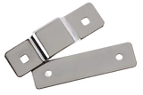 Chateau C-490-BK Flat Door Latch Strike – Chrome or Yellow Zinc