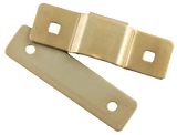 Chateau C-490-BK Flat Door Latch Strike – Chrome or Yellow Zinc