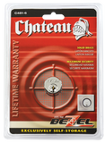 Chateau C-481-6-CD-MKD 6-Pin Bezel® Flat Key Cylinder Lock, Master Keyed, Carded