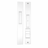 Interlock INVISIO ACTIVE KEYED Flush Mount Sliding Door Handle, White - PS01-0312-000