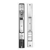 INTERLOCK Invisio Non Locking Flush Mount Sliding Door Handle Set, Brushed Nickel