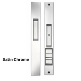 Interlock INVISIO ACTIVE KEYED Flush Mount Sliding Door Handle, Satin Chrome - PS01-0312-0SC