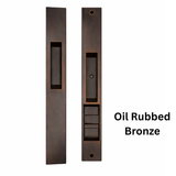 Interlock INVISIO ACTIVE KEYED Flush Mount Sliding Door Handle, Oil Rubbed Bronze - PS01-0312-ORB