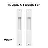 INTERLOCK INVISIO Dummy 1" Pocket Door Handle Set – White