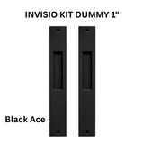 INTERLOCK INVISIO Dummy 1" Pocket Door Handle Set – Black Ace