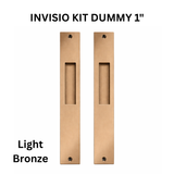 INTERLOCK INVISIO Dummy 1" Pocket Door Handle Set – Light Bronze