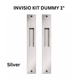 INTERLOCK INVISIO Dummy 1" Pocket Door Handle Set – Silver