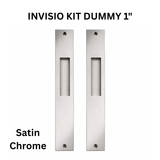 INTERLOCK INVISIO Dummy 1" Pocket Door Handle Set – Satin Chrome