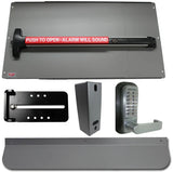 Detex PS-63 Alarm Security Kit Panic Bar and Panic Shield With Detex V-40 Panic Bar