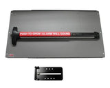 Detex PS-43 Alarm Value Kit Panic Bar and Panic Shield With Detex V-40 Panic Bar