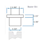 20mm Router bit for 71, 72,73 Series Multipoint Locks