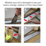 Endura Z-Series RDS Sill with Adjustable Inswing Cap, Choose Sill Widths,  Finish & Length
