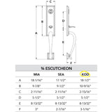 Baldwin Reserve Kodiak Emergency Egress Handleset