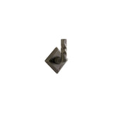 Twist Robe Hook - Square Escutcheon 2 5/8" x 2 5/8"