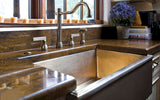 Kitchen Deck Mount Faucet with Arched Spout
