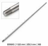 Roto HPD1 Flushbolt Rod, M8 x 9.5 mm Diameter, 1183 mm - 899845