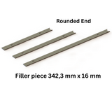 Filler piece 342,3 mm x 16 mm - Round to square