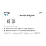 Schlage Commercial PC172 LAT (Latitude) Double Dummy Lever