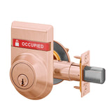Schlage B660P Single Cylinder Deadbolt with OS-OCC (OCCUPIED/VACANT) Outside Occupancy Indicator