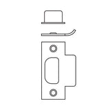 Schlage 10-013-118 T-Strike with Dust Box, 1-1/8" x 2-3/4", Square Corner, 1-1/8" Lip