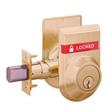 Schlage B562P Double Cylinder Deadbolt with OS-LOC/IS-LOC Dual-Sided Occupancy Indicators