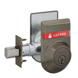 Schlage B562P Double Cylinder Deadbolt with OS-LOC/IS-LOC Dual-Sided Occupancy Indicators