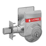 Schlage B560P Single Cylinder Deadbolt with OS-OCC/IS-LOC Dual-Sided Occupancy Indicators