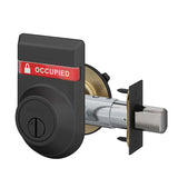 Schlage B572 Door Bolt with Coin Turn and OS-OCC (OCCUPIED/VACANT) Outside Occupancy Indicator