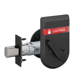 Schlage B581 Door Bolt with Trim, Inside Turn and IS-LOC (LOCKED/UNLOCKED) Indicator x Blank Plate