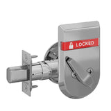 Schlage B581 Door Bolt with Trim, Inside Turn and IS-LOC (LOCKED/UNLOCKED) Indicator x Blank Plate
