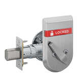 Schlage B581 Door Bolt with Trim, Inside Turn and IS-LOC (LOCKED/UNLOCKED) Indicator x Blank Plate
