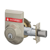 Schlage B660P Single Cylinder Deadbolt with OS-OCC (OCCUPIED/VACANT) Outside Occupancy Indicator