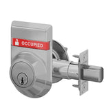 Schlage B660P Single Cylinder Deadbolt with OS-OCC (OCCUPIED/VACANT) Outside Occupancy Indicator