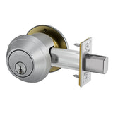 Schlage B661P One-Way Deadbolt, Cylinder Outside x Blank Plate Inside