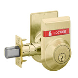 Schlage B662P Double Cylinder Deadbolt with OS-LOC/IS-LOC Dual-Sided Occupancy Indicators