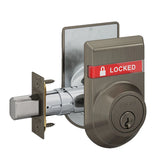 Schlage B662P Double Cylinder Deadbolt with OS-LOC/IS-LOC Dual-Sided Occupancy Indicators