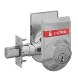 Schlage B662P Double Cylinder Deadbolt with OS-LOC/IS-LOC Dual-Sided Occupancy Indicators
