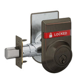 Schlage B662P Double Cylinder Deadbolt with OS-LOC/IS-LOC Dual-Sided Occupancy Indicators