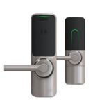 Schlage XE360T OFBSM Wireless Tubular Lock, Smart Bluetooth and NFC Mobile Reader, Interior Pushbutton LED with Indicator