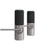 Schlage XE360T OFBSM Wireless Tubular Lock, Smart Bluetooth and NFC Mobile Reader, Interior Pushbutton LED with Indicator