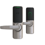 Schlage XE360T OFBSM Wireless Tubular Lock, Smart Bluetooth and NFC Mobile Reader, Interior Pushbutton LED with Indicator