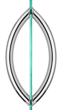 SDH-CR8-PS Crescent Type 8″ Back to Back Handle Pull in Polished Chrome Finish