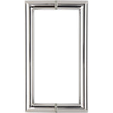 SDH6MCTPS Rockwell 6" Back to Back Tubular Mitered Corner Handle in Chrome Finish for Heavy Glass Frameless Shower Door