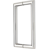 SDH8MCTPS Rockwell 8&quot; Back to Back Tubular Mitered Corner Handle in Chrome Finish for Heavy Glass Frameless Shower Doors