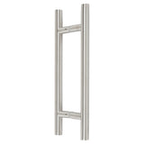 SDHLP6BS Rockwell 6 inch Back to Back Ladder Pull in Brushed Nickel for Heavy Glass Frameless Shower Doors